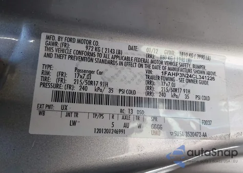 2012 Ford Focus Titanium из США, поврежденный, VIN 1FAHP3N24CL341226